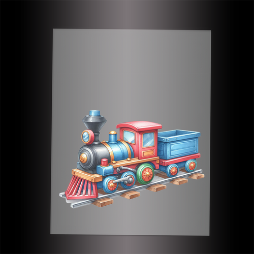 (DTF-1321) TOY TRAIN - Garment Transfer