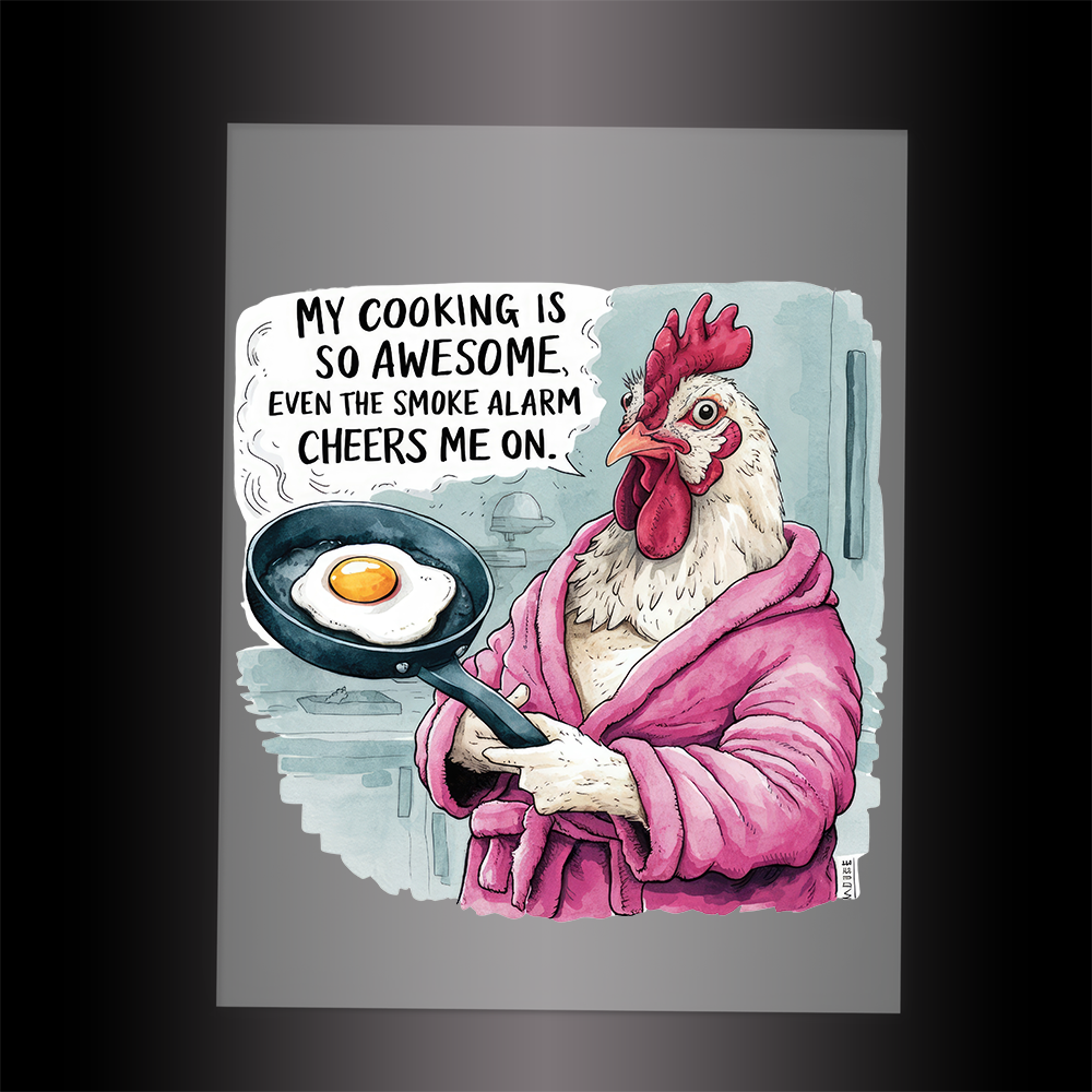 (DTF-714-2) MY COOKING IS AWESOME  - Garment Transfer
