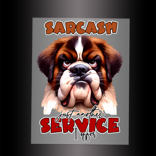 (DTF-753) SARCASM - JUST ANOTHER SERVICE I OFFER - Garment Transfer