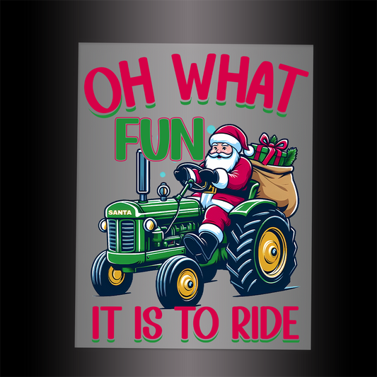 (DTF-778) OH WHAT FUN IT IS TO RIDE - Garment Transfer