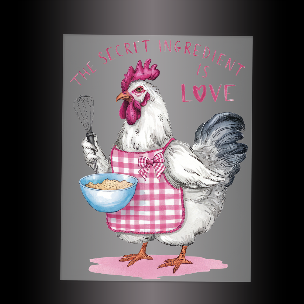 (DTF-817) THE SECRET INGREDIENT IS LOVE - Garment Transfer