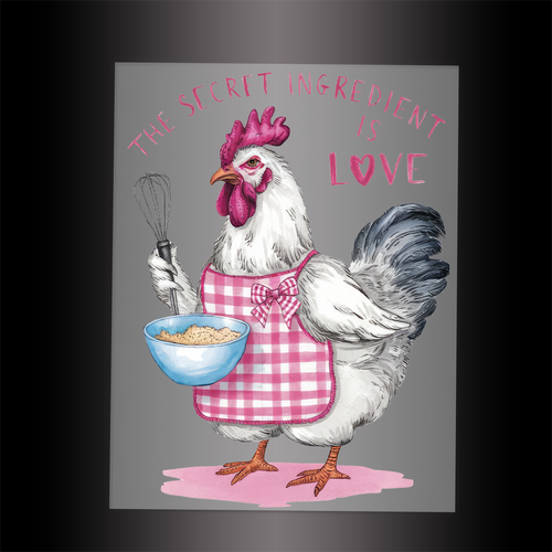 (DTF-817) THE SECRET INGREDIENT IS LOVE - Garment Transfer