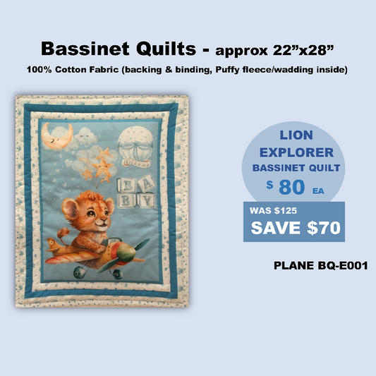 EXPLORER | LION BASSINET QUILT