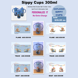 EXPLORER - Sippy Cup - Assorted Designs