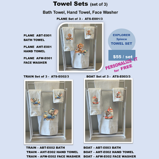 EXPLORER | TOWEL SET (3 PIECE)