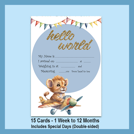 LION MILESTONE CARD SET | EXPLORER COLLECTION