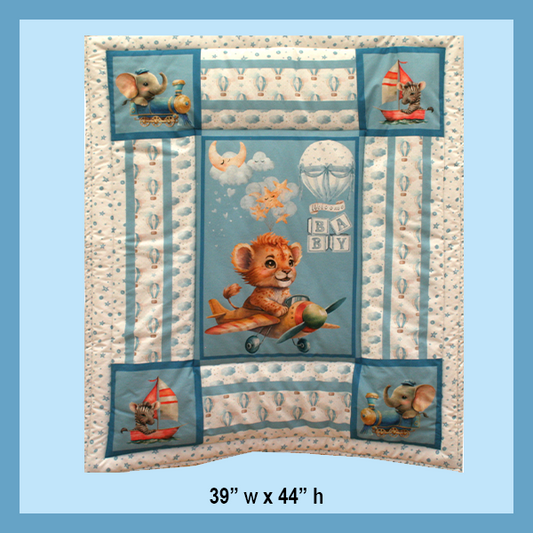 FLYING LION COT QUILT| EXPLORER COLLECTION