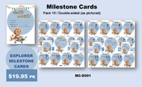EXPLORER - LION MILESTONE CARD SET