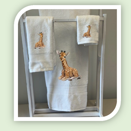 GIRAFFE TOWEL SETS (3 PIECE)| JUNGLE