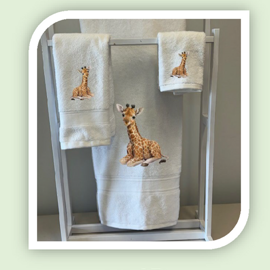 GIRAFFE TOWEL SETS (3 PIECE)| JUNGLE