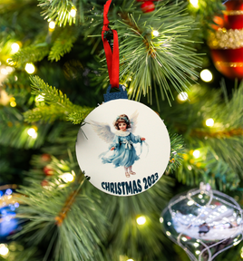 Hanging Ornament - Bauble - Christmas 2023 Blue Angel