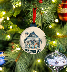 Hanging Ornament - Bauble - Christmas 2023 - Blue House