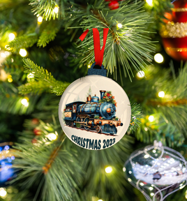 Hanging Ornament - Bauble - Christmas 2023 - Blue Train