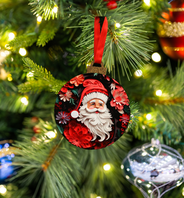 Hanging Ornament - Bauble - Santa - Assorted Designs
