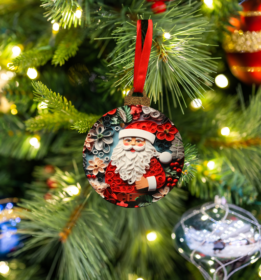 Hanging Ornament - Bauble - Santa