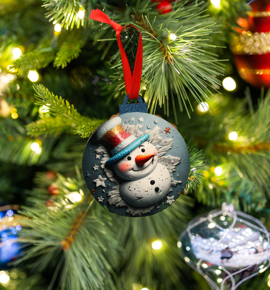 Hanging Ornament - Bauble - Snowman
