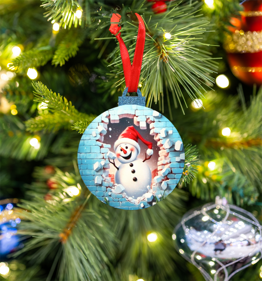 Hanging Ornament - Bauble - Snowman