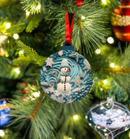 Hanging Ornament - Bauble - Snowman - Assorted Designs