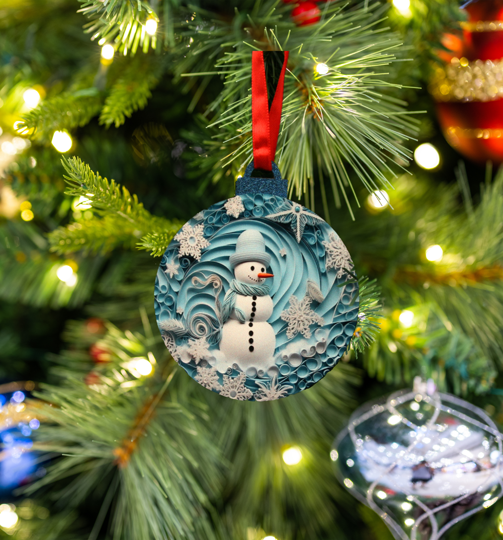 Hanging Ornament - Bauble - Snowman