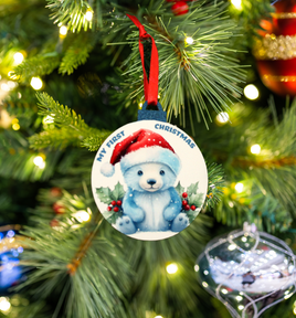 My First Christmas Ornament - Blue Bear 1