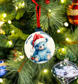 My First Christmas Ornament - Blue Bear 2