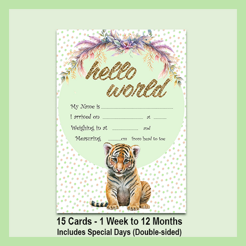 MILESTONE CARD SET - TIGER | JUNGLE COLLECTION