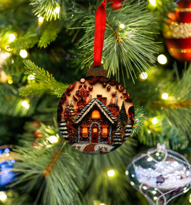 Hanging Ornament - Bauble - 3d Gingerbread House 4
