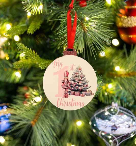 My First Christmas Ornament - Pink Nutcracker