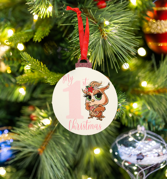 My First Christmas Ornament - Christmas Owl 1