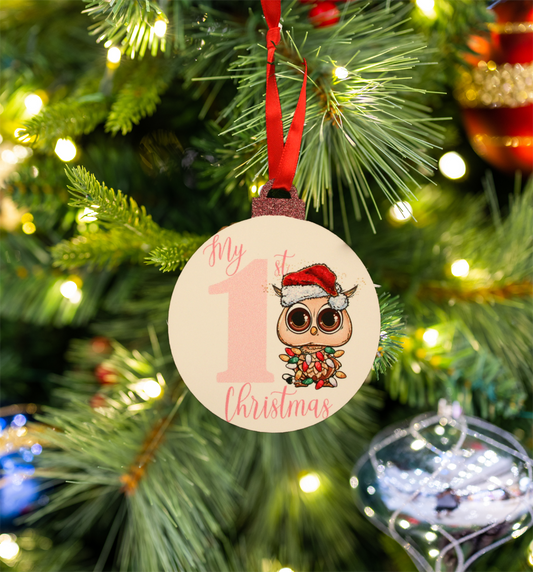 My First Christmas Ornament - Christmas Owl 2