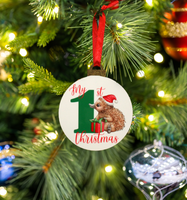 Hanging ORNAMENT - My First Christmas - assorted Designs
