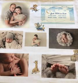 CUSTOM QUILTS - Picture-Perfect BABY- PHOTO QUILTs - 2 Sizes