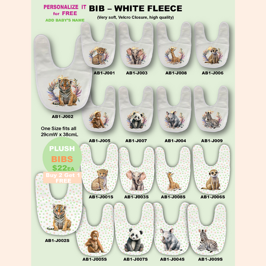 JUNGLE | PLUSH BIBS