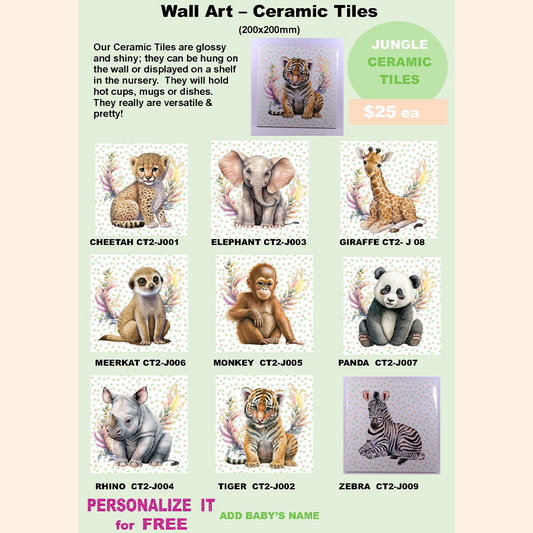 JUNGLE - Ceramic Tiles 200x200mm