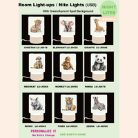 JUNGLE - LED Light Ups - 9 ANIMALS