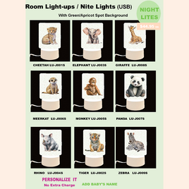 JUNGLE - LED Light Ups - 9 ANIMALS