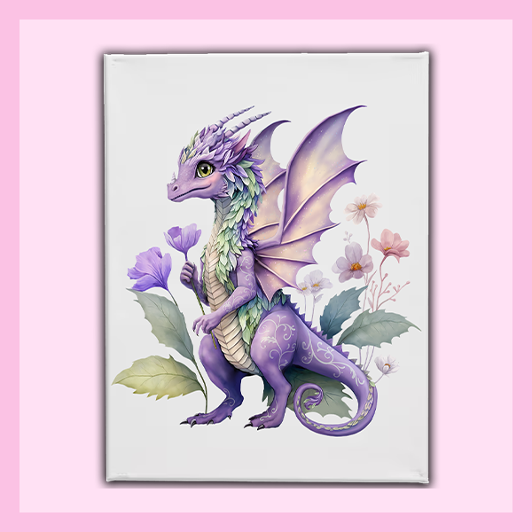 Wall Art Canvas 16"x12" - LARGE | FAIRY DRAGON COLLECTION