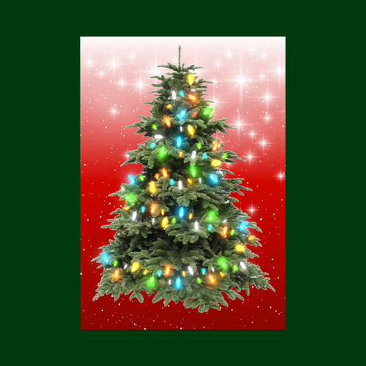 MEDIUM - RED (40cm x 60cm) - Lights 20 MULTI