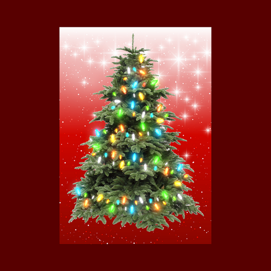 MEDIUM - RED (40cm x 60cm) - Lights 50 MULTI