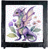 Money Box - Fairy Dragon - Purple (Finished Printed)