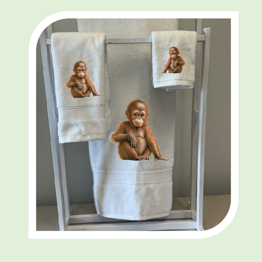 MONKEY TOWEL SETS (3 PIECE)| JUNGLE