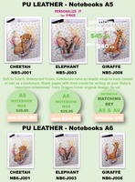 JUNGLE - NOTE BOOK A5 & A6 - 9 DESIGNS