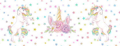 UNICORN MUG - GLITTER STARS 2 REARING & CROWN
