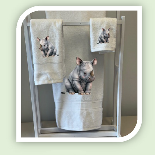 RHINO TOWEL SETS (3 PIECE)| JUNGLE