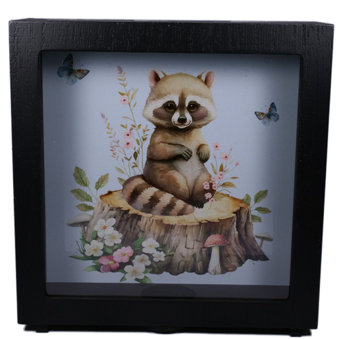 FOREST FRIENDS  RACCOON - SHADOW MONEY BOX