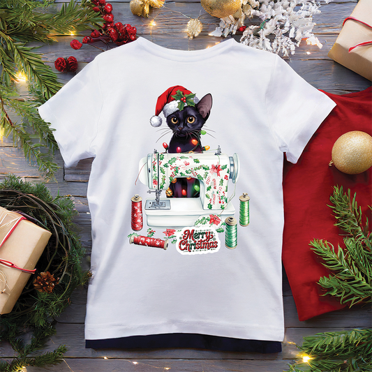 Christmas Sewing Cat 1 | T-SHIRT