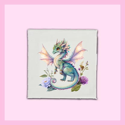 Wall Art Canvas 6"x6" - SMALL | FAIRY DRAGON COLLECTION