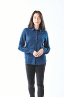 SXW-1W Women's Dockyard Long Sleeve Twill Shirt