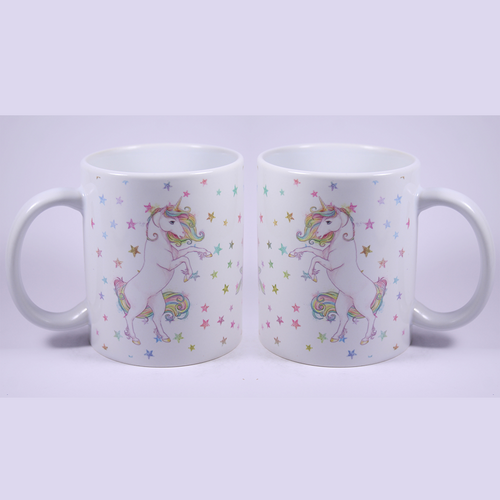 UNICORN MUG - GLITTER STARS 2 REARING