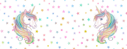 UNICORN MUG - GLITTER STARS 2 HEADS